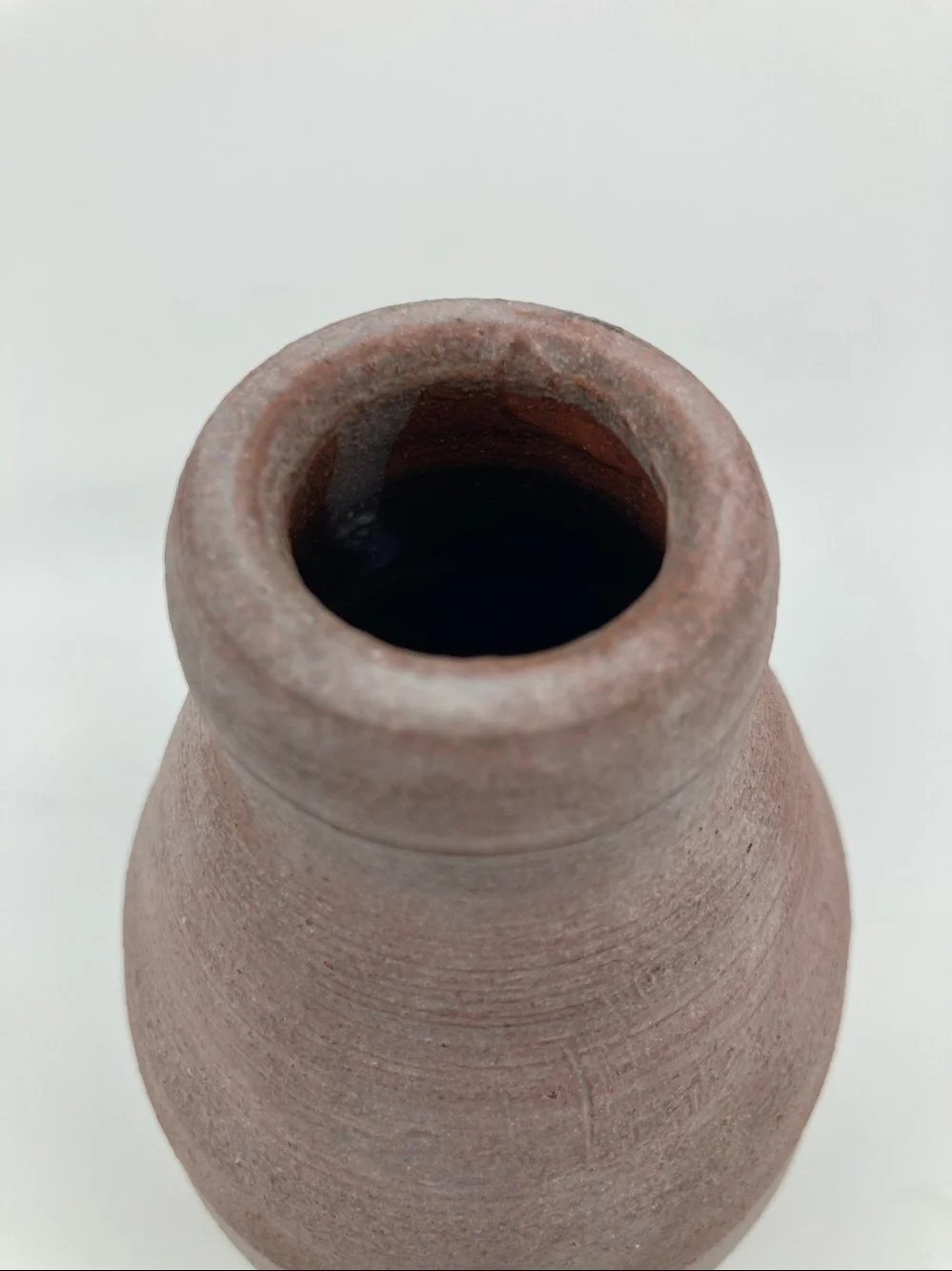 Sheldon Ceramics Terra Cotta Bottle Vase 6”